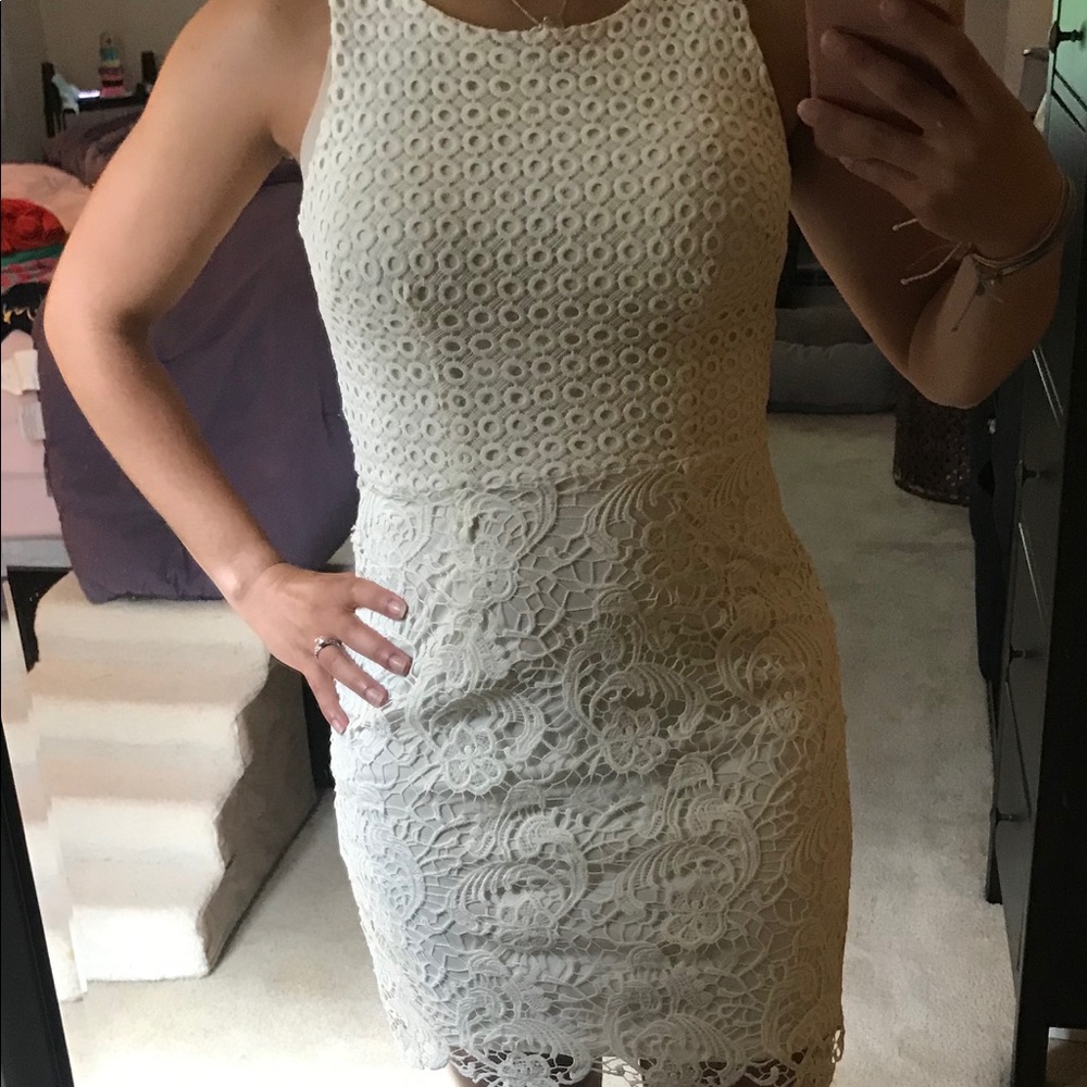 Off white shirt dress